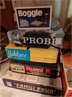 Boggle, Probe, Yahtzee Board Games