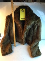 Rabbit fur coat