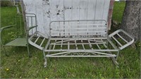 Antique Aluminum Chaise Lawn Furniture Lounge
