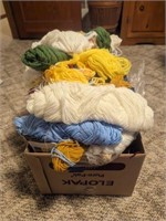 Many Skeins & Partial Skeins of Colored Yarn