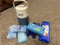 Ice Packs & Water Cooler