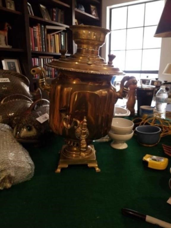 Turkish Samovar brass missing top