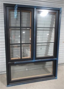 Loewen 3-section casement window, 55 1/2"W x