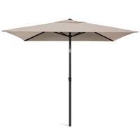 AMMSUN 6.6 x 4.3ft Rectangular Patio Umbrella