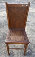 UNIQUE ANTIQUE BEDROOM CHAIR/TROUSER PRESS/BRASS