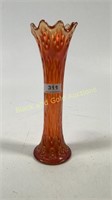Carnival glass flower vase