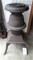 Cast iron pot belly stove 32”