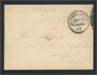 First Lady Lucretia Garfield signed envelope
