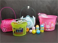 Minions, Frozen, Bunny Easter Egg Baskets, Eggs