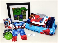 Spiderman Bedding, Hulk Picture, Costume (No Ship)