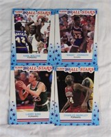 (4) 1989 FLEER ALL STARS BASKETBALL CARDS