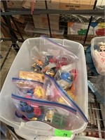 LARGE BIN OF MISC TOYS