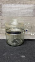 Vintage Pyrex Glass Coffee Pot With Inserts