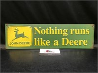 John Deere Metal Sign