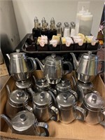 Tea kettles, salt & pepper shakers