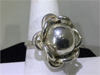 Sterling Silver Mexico Ring - size 6.9