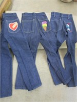 Retro Kid's Jeans with Embroidered Back Pockets -