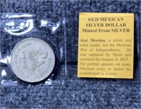 1964 Mexico Silver Dollar