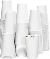 Naturecon 12 oz White Paper Coffee Cups: 150 Pack