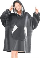 Ramees Wearable Blanket Hoodie, Oversized Sherpa F