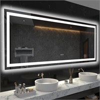 LOAAO 72X36 LED Bathroom Mirror with Lights,