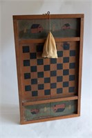 Folk Art Checker/Chess Board
