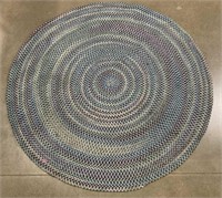 6ft Round Braided American Lodge Area Rug