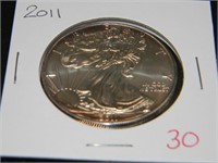 2011 Am. Silver Eagle UNC.