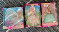 Three As New in Box Barbie Dolls