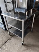 All Stainless Steel Work Table on Casters
