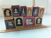 10 Precious Moments figurines, 1986 baby's first