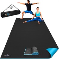 Sensu Large Yoga Mat - 9’ x 6’ x 9mm Extra Thick E