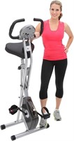 Exerpeutic Folding Magnetic Upright Exercise Bike