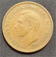 1942 -  Australia penny coin
