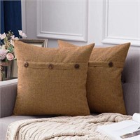 2PK MIULEE Linen Cushion Cover AZ2