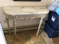 MARBLE TOP WALL TABLE - VERY NICE