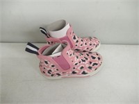 Joules Girls Rain Boot, Pink Leopard, Numeric_8