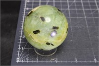Prehnite Sphere With Epidote, 10oz, 57mm