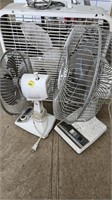 Box fan, 2 oscillating fans