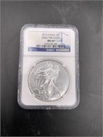 2013 Silver Eagle, early release MS69 by NGC