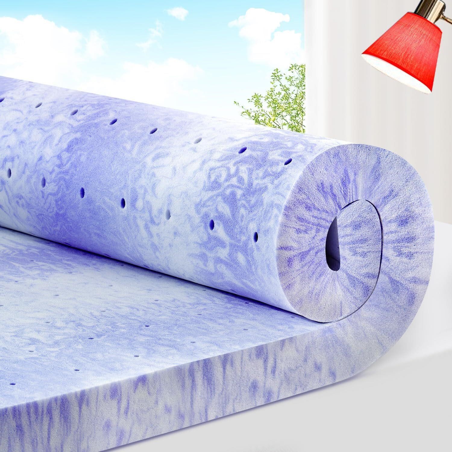 FULL Size 2in. Cooling Gel Memory Foam Topper