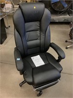 New Rolling Office Chair with Folding Foot Rest