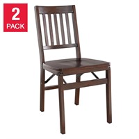 $110  Stakmore Solid Wood Folding Chair, 2-pack