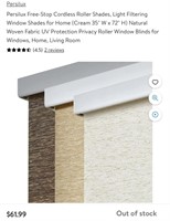 ROLLER SHADES (OPEN BOX, NEW)