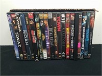 Group of DVDs