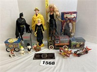 Laurel & Hardy, Batman, Superman Figures, Etc.