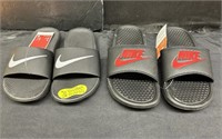 2 Pairs Of Nike Sandals RRP $32.00, Size 4, Size
