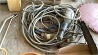 EXTENSION CORDS AND TROUBLE LIGHT