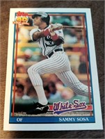 Topps 40 1991 Sammy Sosa ERROR baseball card