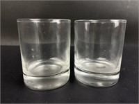 (2) 2.5" Glass Tea Light Holders